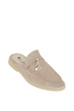 Loro Piana Charms Walk Babouche Loafer Suede Mule - Image 2