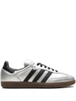 Adidas Samba OG Silver Metallic Black Gum