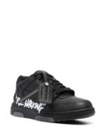 OFF-WHITE Out Of Office OOO "For Walking" Low Tops Black White - Image 2