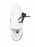 OFF-WHITE Out Of Office OOO 30 MM Low Tops Black White Blue - Image 4