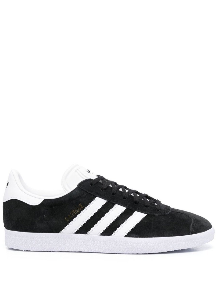 IMG_4747.jpeg Adidas Gazelle Core Black Cloud White Gold Metallic (PS) - Image 1