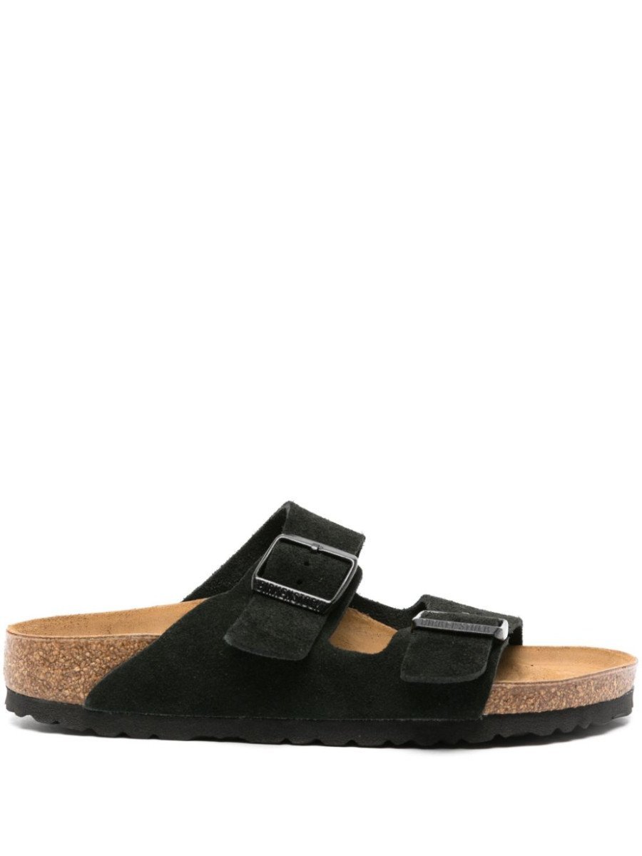 IMG_4841.jpeg Birkenstock Arizona Soft Footbed Suede Black - Image 1