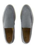 Loro Piana Summer Walk Loafer Suede Frozen Blue - Image 4