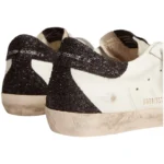 Golden Goose Superstar in white black & glitter Star - Image 4