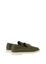 Loro Piana Summer Charms Walk Loafer Suede Ribbon Green - Image 3