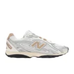 New Balance 204L sneaker in the silver metallic and flat taupe