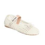 Miu Miu Woven Nappa Leather Ballerinas - Image 2