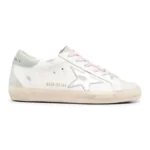 Golden Goose Super-Star Leather Sneakers – White Silver Aqua