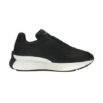 Alexander Mcqueen Oversized Graffiti Sprint Runner – Black White