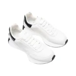 Alexander Mcqueen Oversized Graffiti Sprint Runner – White Black - Image 2