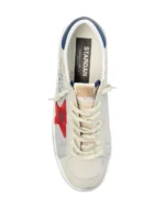 GOLDEN GOOSE Sneakers STARDAN in white / blue / red - Image 3