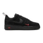 Nike Air Force 1 Low Multi-Swoosh Black Crimson