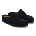 BIRKENSTOCK Naples Wrapped Suede Leather in Color Black | - Image 3