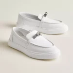 Hermes Game Slip on Sneaker - White - Image 3