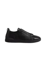 ZEGNA Deerskln Triple Stitchtm Black