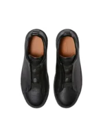 ZEGNA Deerskln Triple Stitchtm Black - Image 2