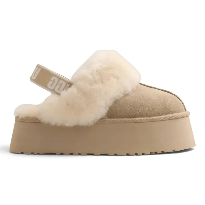IMG_7801 UGG Funkette Platform Mules – Beige - Image 1