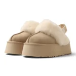 UGG Funkette Platform Mules – Beige - Image 2