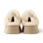 UGG Funkette Platform Mules – Beige - Image 4