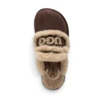 UGG Chloe Fluffy Platform Scuff – Brown - Image 4