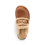UGG Women’s Chloe Fluffy Platform Scuff – Chestnut - Image 6