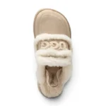 UGG Chloe Fluffy Platform Scuff – Beige - Image 4